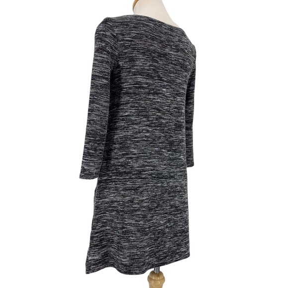 Hollister Black & White Marked Knit 3/4 Sleeve Tunic Style Sweater Dress, Small - Picture 6 of 16